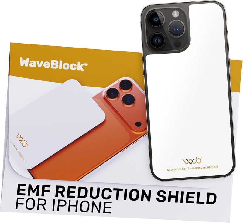 WAVEBLOCK EMF Blocker for Cell Phone - Made for iPhone 14 Plus/14 Pro Max - The Only Patented, Real Scientifically Backed, Lab-Tested 5G-Shield Sticker to Protect You & Your Loved Ones - USA Made - Image 1